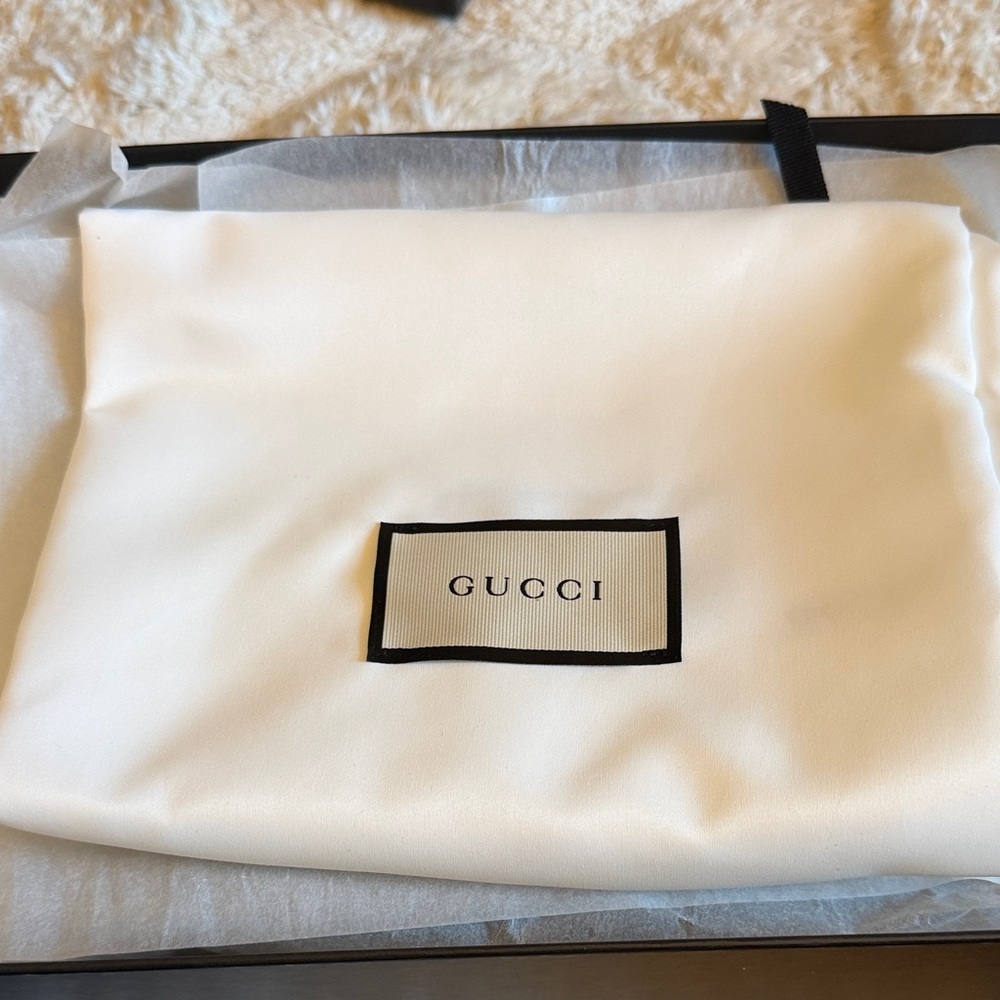 Gucci Embossed Black Slides - Picture 3 of 4